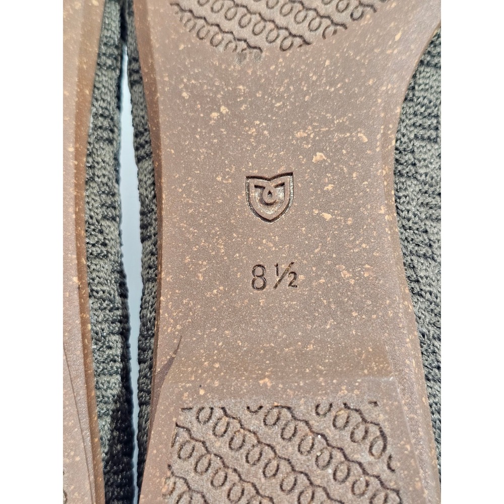 Rothy's The Mary Jane Women 8.5 Brown Checkerboard Knit Square Toe Flat Shoes - Picture 7 of 7